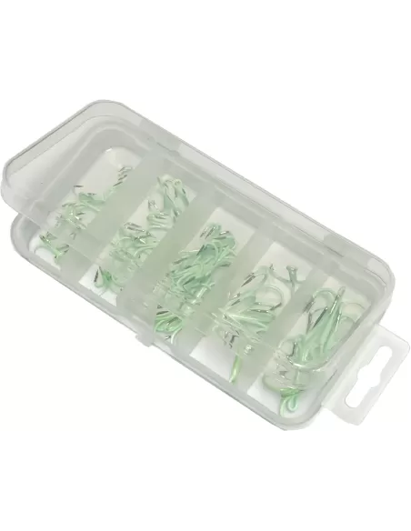 Yamashiro Ancorette Fluorescenti 40 pezzi Misure Assortite Ami da pesca Yamashiro