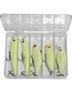 Yamashiro Albino Super Fluorescent Kit Minnow 5 pz  2