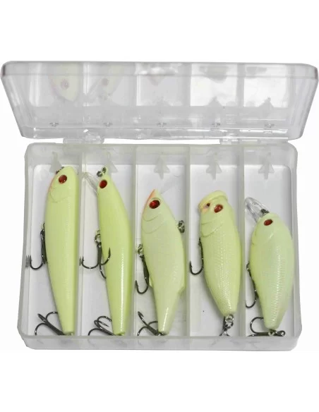 Yamashiro Albino Super Fluorescente Kit Minnow 5 pz