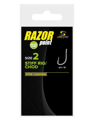 Carp Spirit Stiff Rig Amo Razor Con Occhiello 10 pz Carpfishing Carp Spirit
