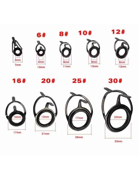 Yamashiro Anelli Doppio Ponte 40 pz Riparazione Canne Yamashiro