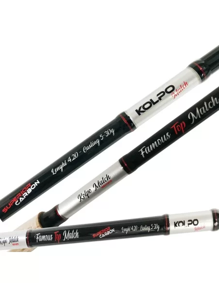 Kolpo Famous Canna da Pesca Inglese in Carbonio Alto Modulo 5 30 gr Canne da pesca Kolpo