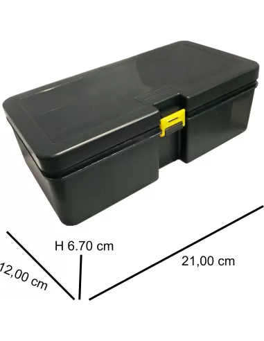 Yamashiro Valigetta Porta Accessori e Minuteria da Pesca Doppio Scomparto Cassette Pesca Yamashiro