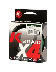 Kolpo K Braid X4 Trecciato Premium Quality 300 mt Verde Fili da pesca Kolpo 2