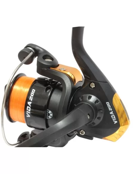 Kolpo Vida Mulinello da Pesca 200 con Filo Fluo Orange