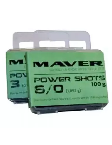 Maver Pallini Piombo Spaccati Calibrati Power Shots 100 gr Minuteria Maver