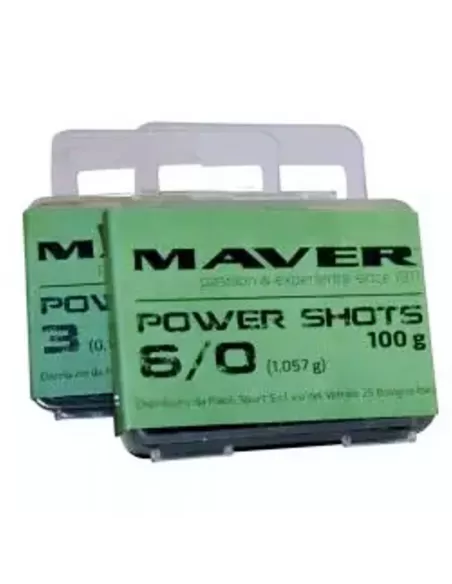 Maver Pallini Piombo Spaccati Calibrati Power Shots 100 gr Minuteria Maver