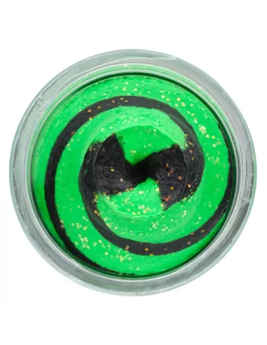 Berkley Powerbait Glitter Trout Bait Spring Green Black Pastella per Trote Anice