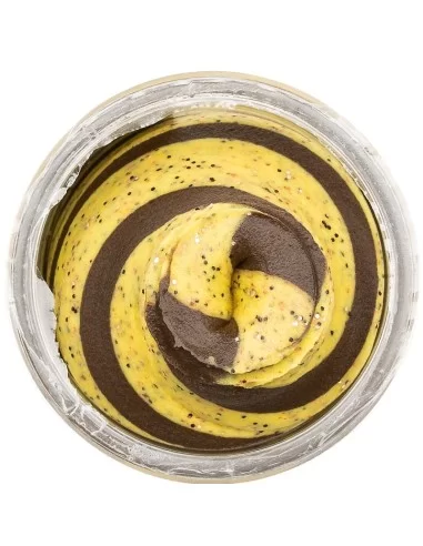 Berkley Powerbait Glitter Trout Bait Gusto Banana Boost Pastella per Trote Esche da pesca Berkley