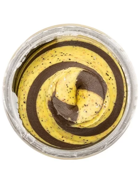 Berkley Powerbait Glitter Trout Bait Gusto Banana Boost Pastella per Trote Esche da pesca Berkley