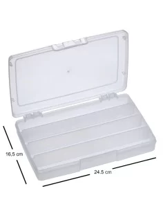 Panaro Scatola Trasparente 4 scomparti 24 cm Cassette Pesca panaro 2