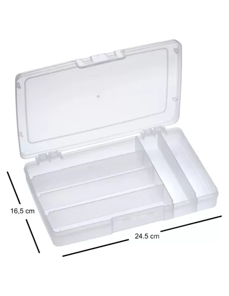 Panaro Scatola Trasparente 6 scomparti 24 cm