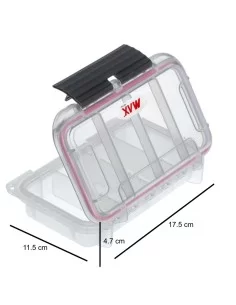 Panaro Max Scatola Impermeabile Antiurto 17.5 cm 4 Posti Cassette Pesca panaro 2