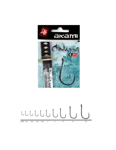 Akami Ami da Pesca Gambo Corto Forgiato con Occhiello 20 pz Ami da pesca Akami