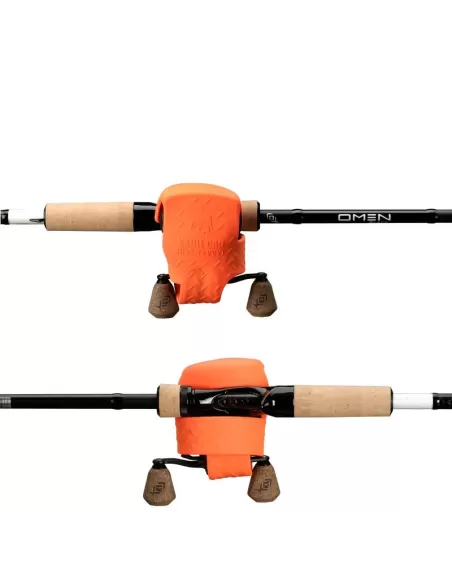 13 Fishing Skull Cap Guscio Protezione Per Mulinello Orange Borse da pesca 13 Fishing
