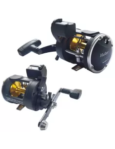 Trolling reel with Meters and Wire Guide Aluminum coil  2