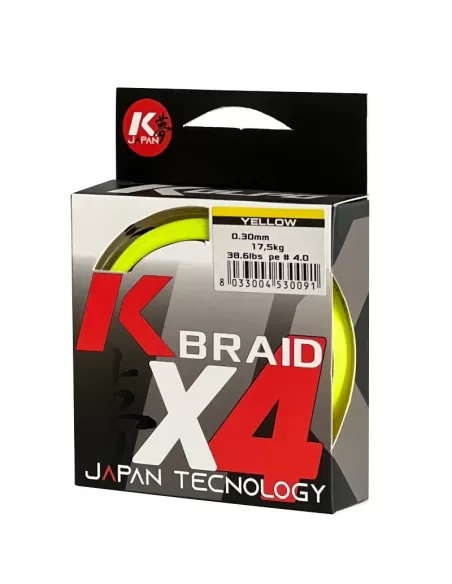 Kolpo Braid Trecciato Giallo Bobina da 150 mt