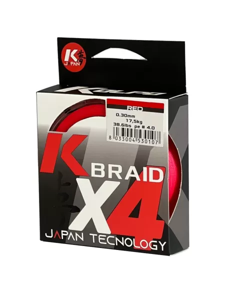 Kolpo Braid Trecciato Rosso Bobina da 150 mt