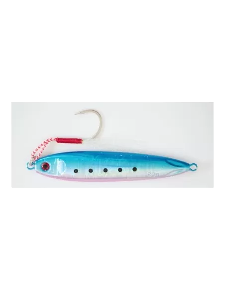 Jig Keliero Metal Jig con Assist Hook 80 gr Pesca Verticale