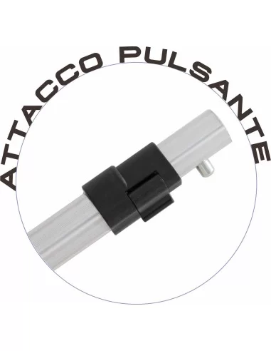 Kolpo Palo Guadino Robusto in Alluminio Attacco Pulsante 80 cm 2 Sezioni Guadini Kolpo