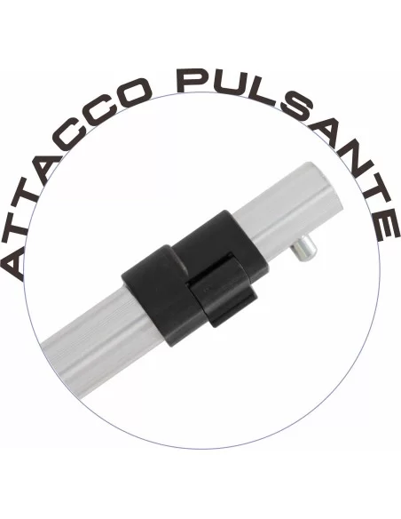 Kolpo Palo Guadino Robusto in Alluminio Attacco Pulsante 80 cm 2 Sezioni