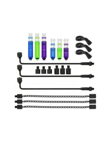 Ngt set Completo 21 pz Indicatori Carpfishing con Valigetta Carpfishing