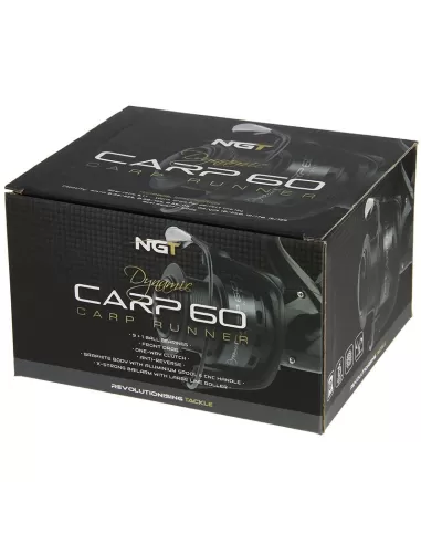 Ngt Dynamic Mulinello da Pesca Carpfishing Frizione Libera Misura 6000 11 Cuscinetti Mulinelli baitrunner