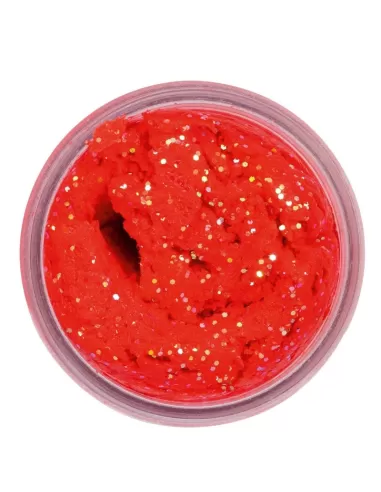 Berkley Powerbait Glitter Trout Bait Salmon Red Pastella per Trote Anice Affondante