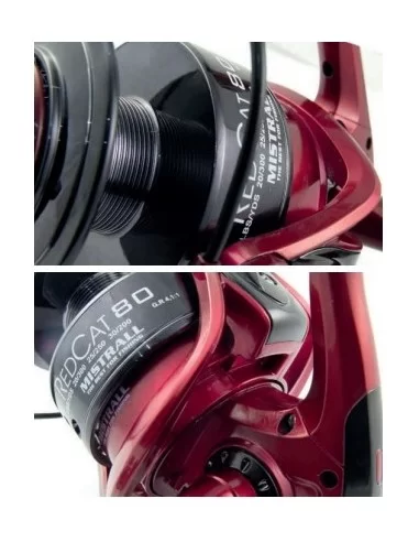 Mistrall RedCat 8000 Mulinello da Pesca Potente Siluri e Storioni Mulinelli da Pesca Mistrall