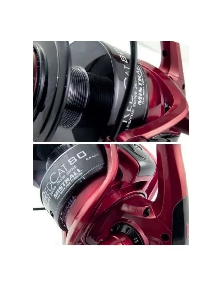 Mistrall RedCat 8000 Mulinello da Pesca Potente Siluri e Storioni Mulinelli da Pesca Mistrall