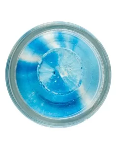 Berkley Powerbait Glitter Trout Bait White Neon Blu Extra Scent Pastella per Trote Esche da pesca Berkley 2