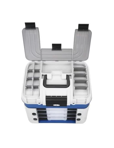 Kolpo Super Box 4 Scatole e Grande Vano Porta Accessori da Pesca Cassette Pesca Kolpo