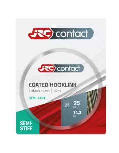 Jrc Contact Coated Hooklink Semi Stiff Colore Camo 22 mt Fili da pesca Jrc 2