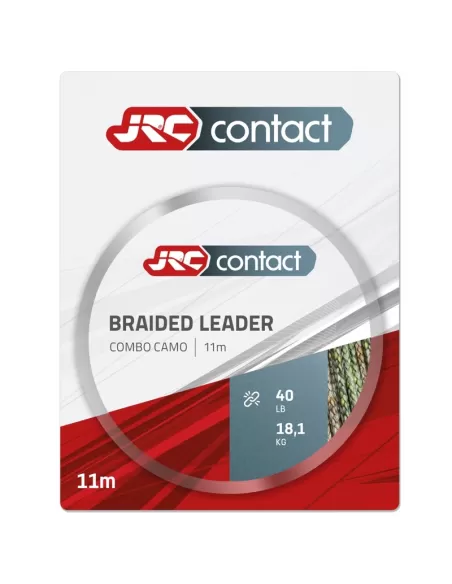 Jrc Contact Braided Leader Treccia Piombata Multi Camo 11 mt Fili da pesca Jrc