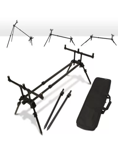 Ngt Rod Pod Dual Line Plus Pod Carpfishing con Custodia