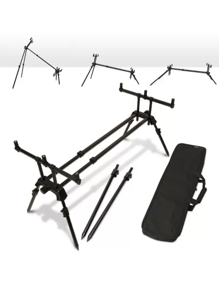 Ngt Rod Pod Dual Line Plus Pod Carpfishing con Custodia