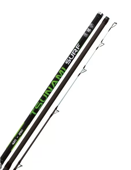 Maver Tsunami Canna da Pesca Surf con Anelli Fuji Low Rider 250 gr 4.20 mt Canne da pesca Maver