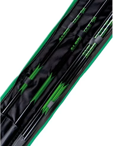 Maver Alborella Sx Canne da Pesca Telescopiche in Carbonio Kit 4 Canne e Fodero Canne da pesca Maver
