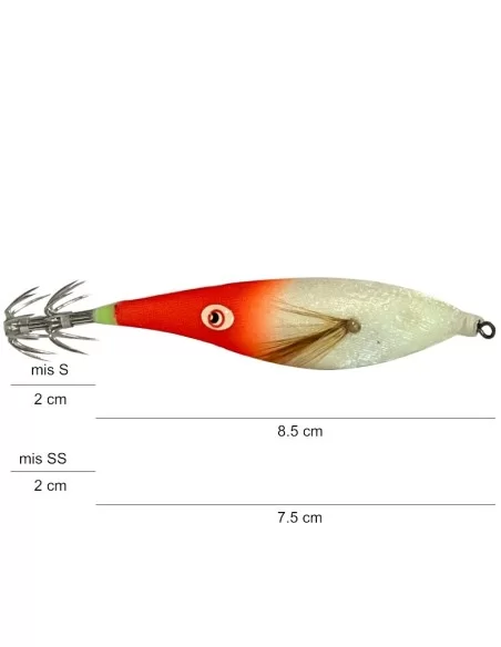 Kolpo OT01 Totanara da Pesca Totani e Seppie Esche Artificiali Kolpo