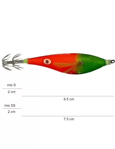 Kolpo OT02 Totanara da Pesca Totani e Seppie Esche Artificiali Kolpo