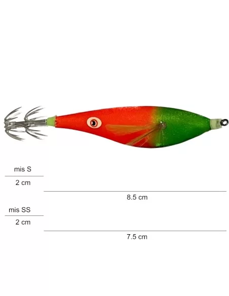 Kolpo OT02 Totanara da Pesca Totani e Seppie Esche Artificiali Kolpo