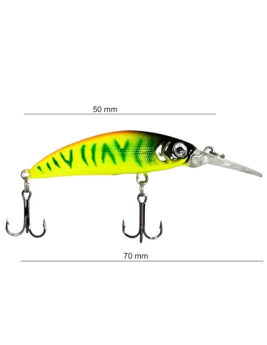 Yamashiro MR70 Minnow Speciale Trota Aspio 7 cm Colore 08 Esche Artificiali Yamashiro