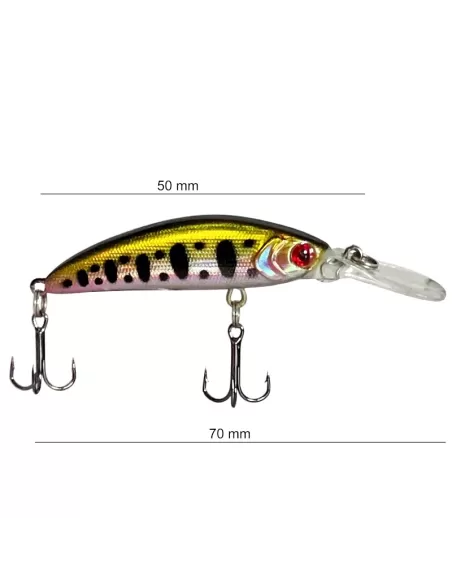 Yamashiro MR70 Minnow Speciale Trota Aspio 7 cm Colore 01 Esche Artificiali Yamashiro