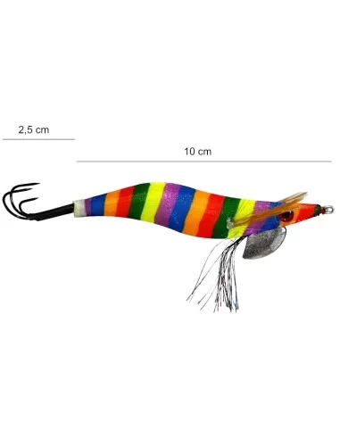 Kolpo EK Totanara Gamberone Pesca Seppie E Polpi Size 3.0 Esche Artificiali Kolpo