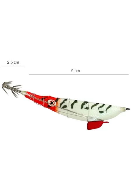 Kolpo IL01 Totanara per Cefalopodi con Filo per Bloccaggio Sarda Size 3 Esche Artificiali Kolpo