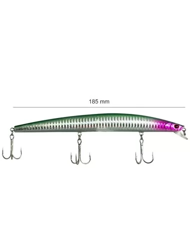 Yamashiro Long Jerk Artificiale da Spinning Barracuda e Spigole LG06 18.5 cm 24.5 gr