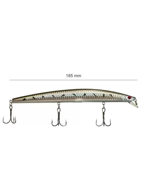 Yamashiro Long Jerk Artificiale da Spinning Barracuda e Spigole LG02 18.5 cm 24.5 gr
