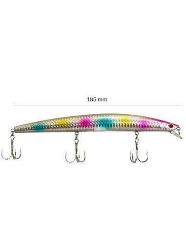 Yamashiro Long Jerk Artificiale da Spinning Barracuda e Spigole LG08 18.5 cm 24.5 gr Esche Artificiali Yamashiro