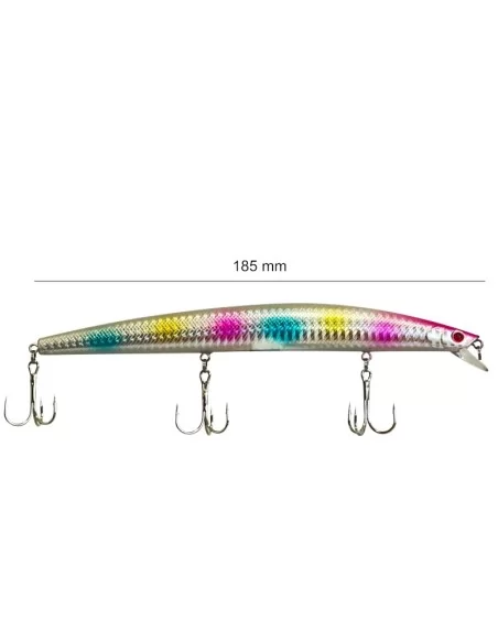 Yamashiro Long Jerk Artificiale da Spinning Barracuda e Spigole LG08 18.5 cm 24.5 gr Esche Artificiali Yamashiro