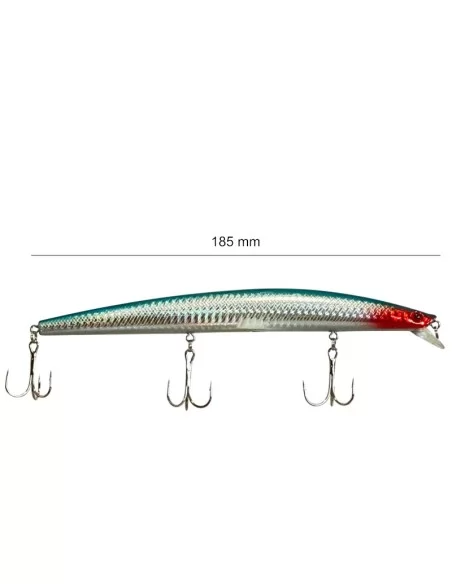 Yamashiro Long Jerk Artificiale da Spinning Barracuda e Spigole LG05 18.5 cm 24.5 gr Esche Artificiali Yamashiro